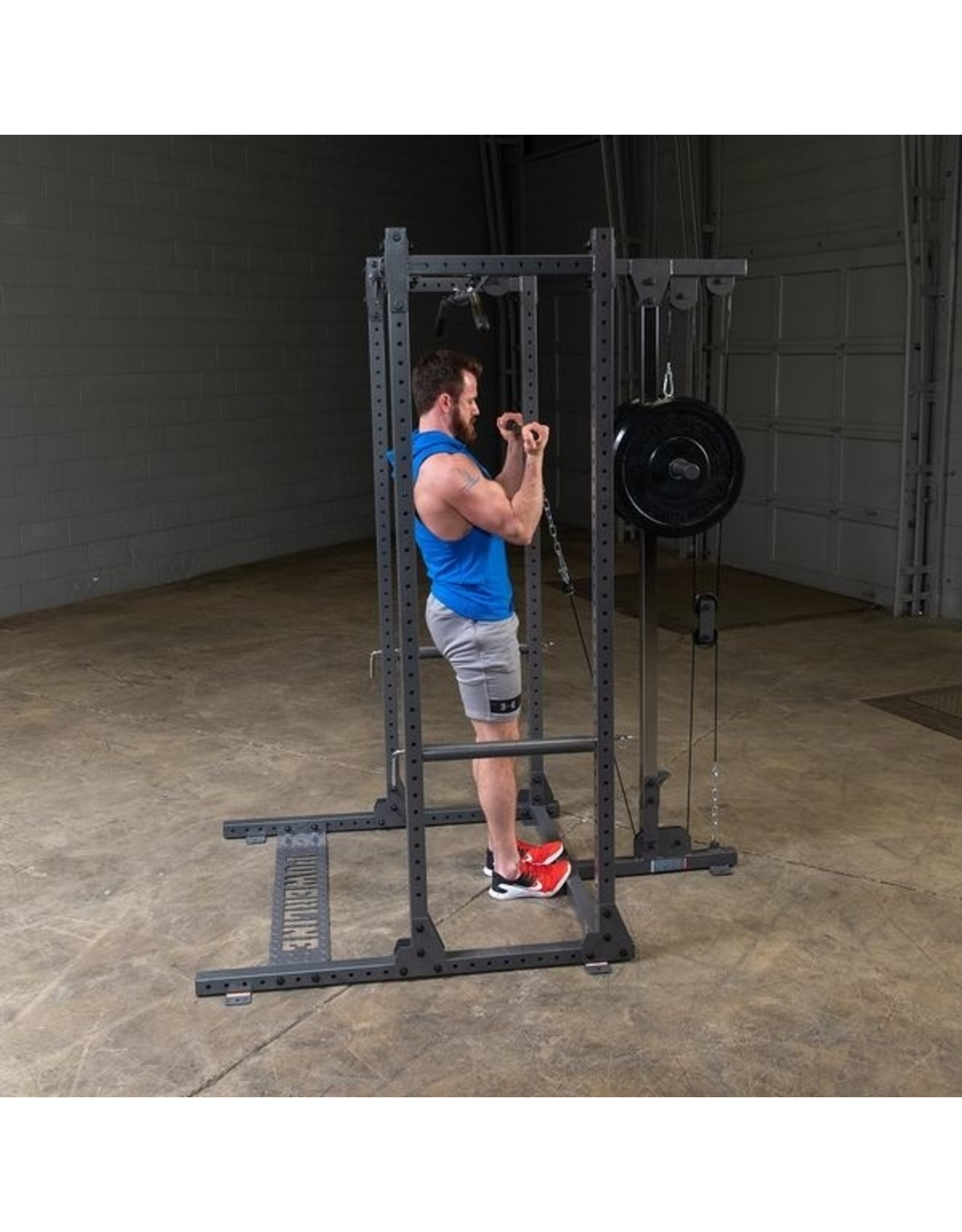 Powerline Powerline Half Rack Lat Attachment PLA500