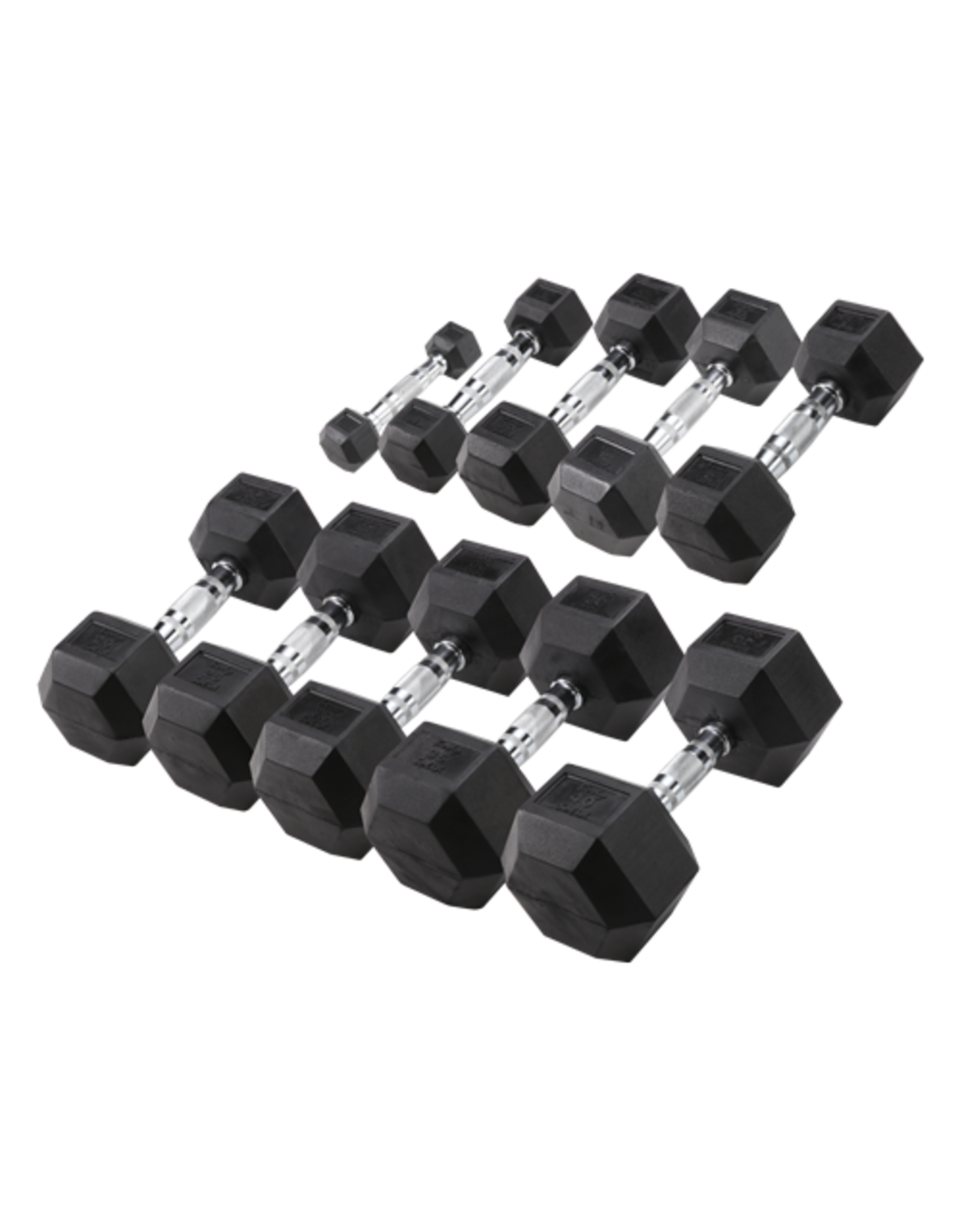 Body-Solid Body-Solid Hexa Rubber Dumbbell Set 1 -10 kg + opbergrek