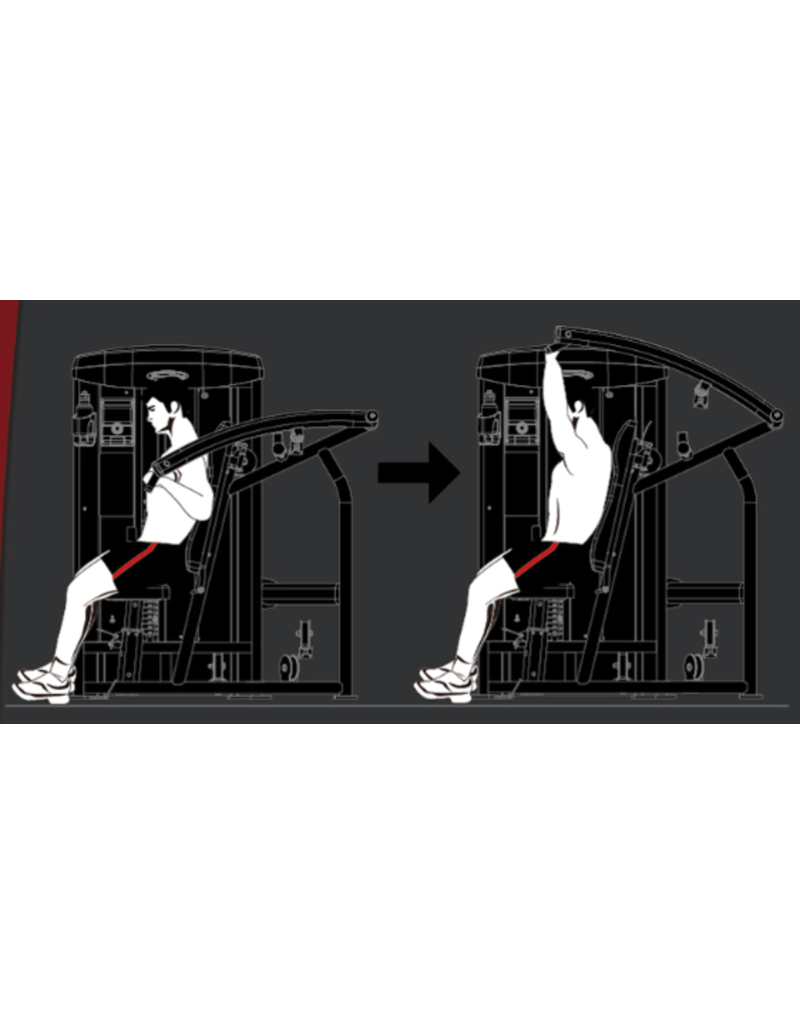 Steelflex Steelflex Mega Power Shoulder Press machine MSP-800/2