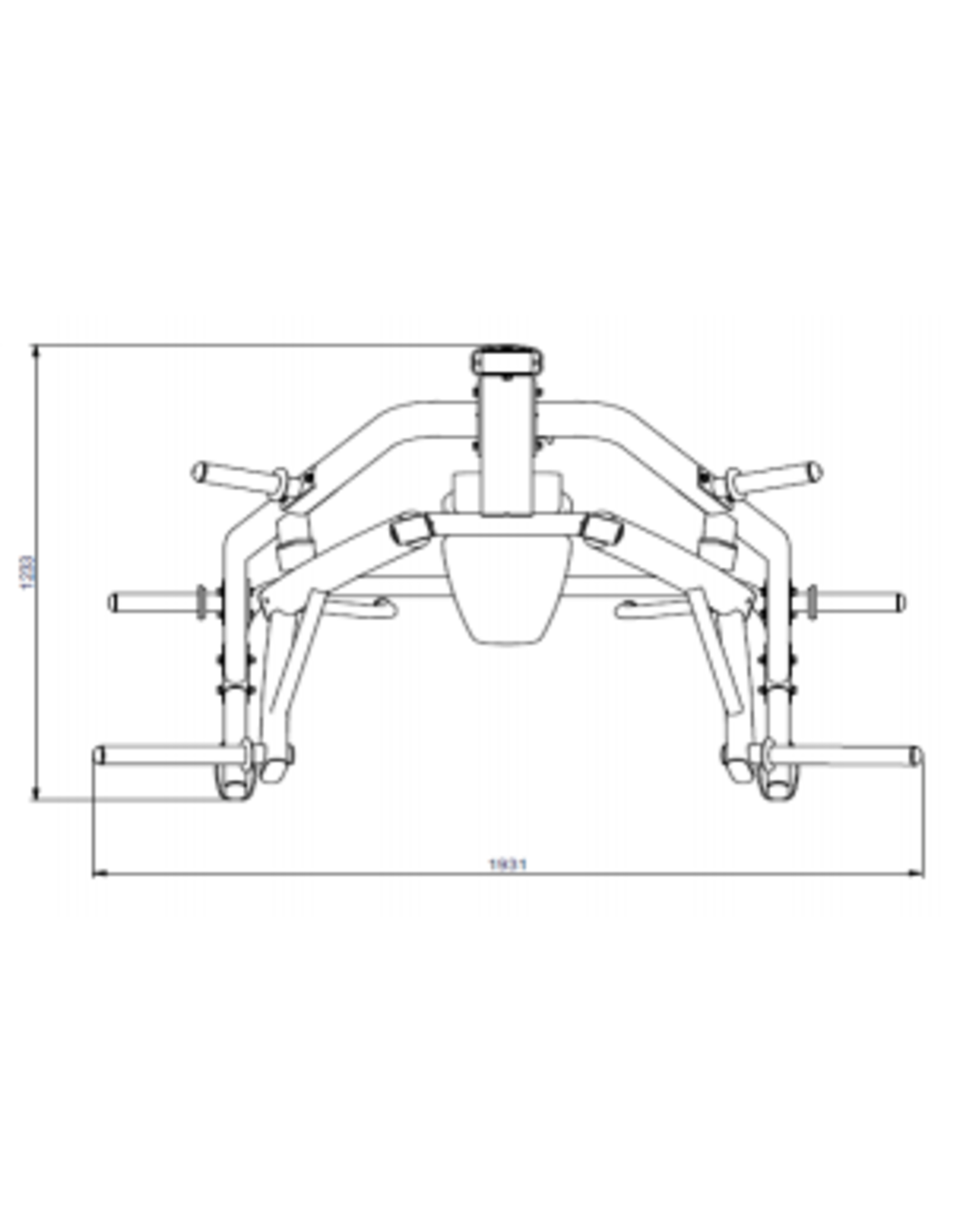 Steelflex Steelflex PlateLoad Seated Chest Press Machine PSBP