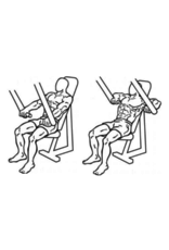 Steelflex Steelflex PlateLoad Seated Decline Press Machine PSDP