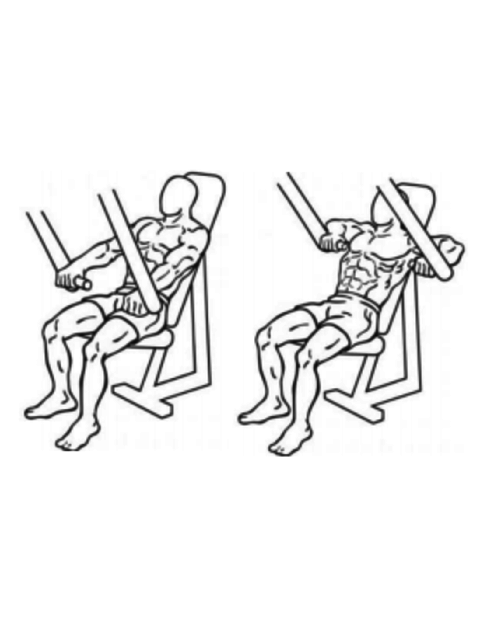 Steelflex Steelflex PlateLoad Seated Decline Press Machine PSDP