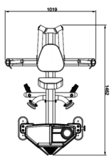 Steelflex Steelflex Hope Chest Press  95 kg weight HBP100