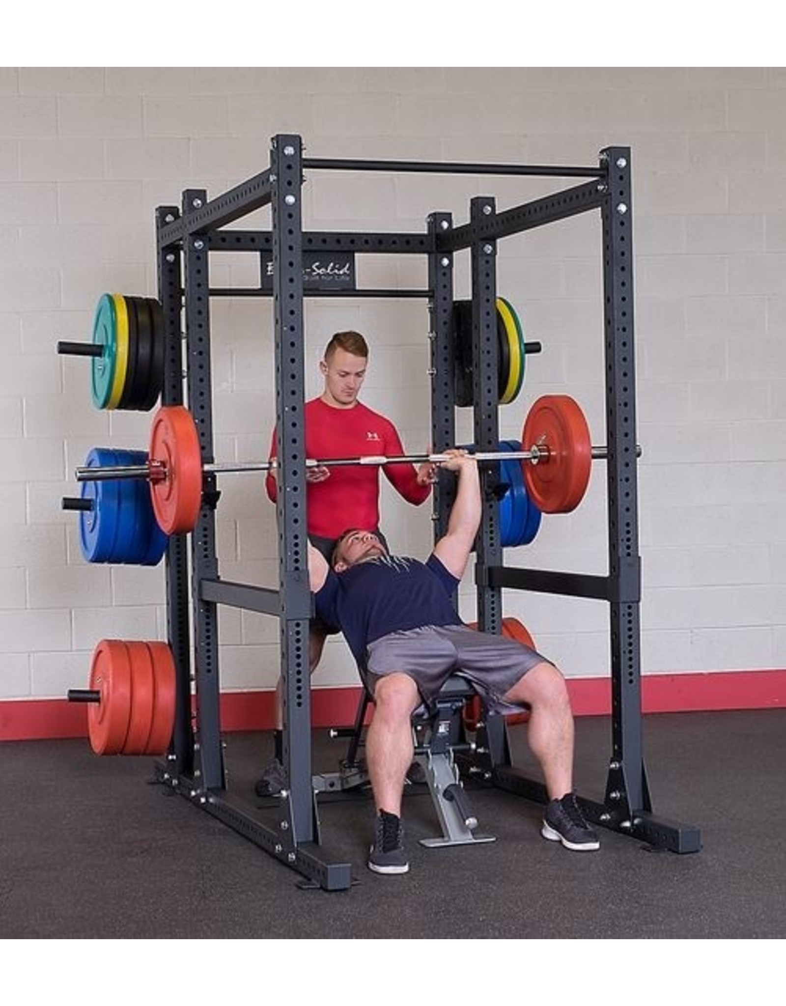 Body solid Bodysolid Full Commercial Power Rack Uitgebreide Basis KSPR1000BACK