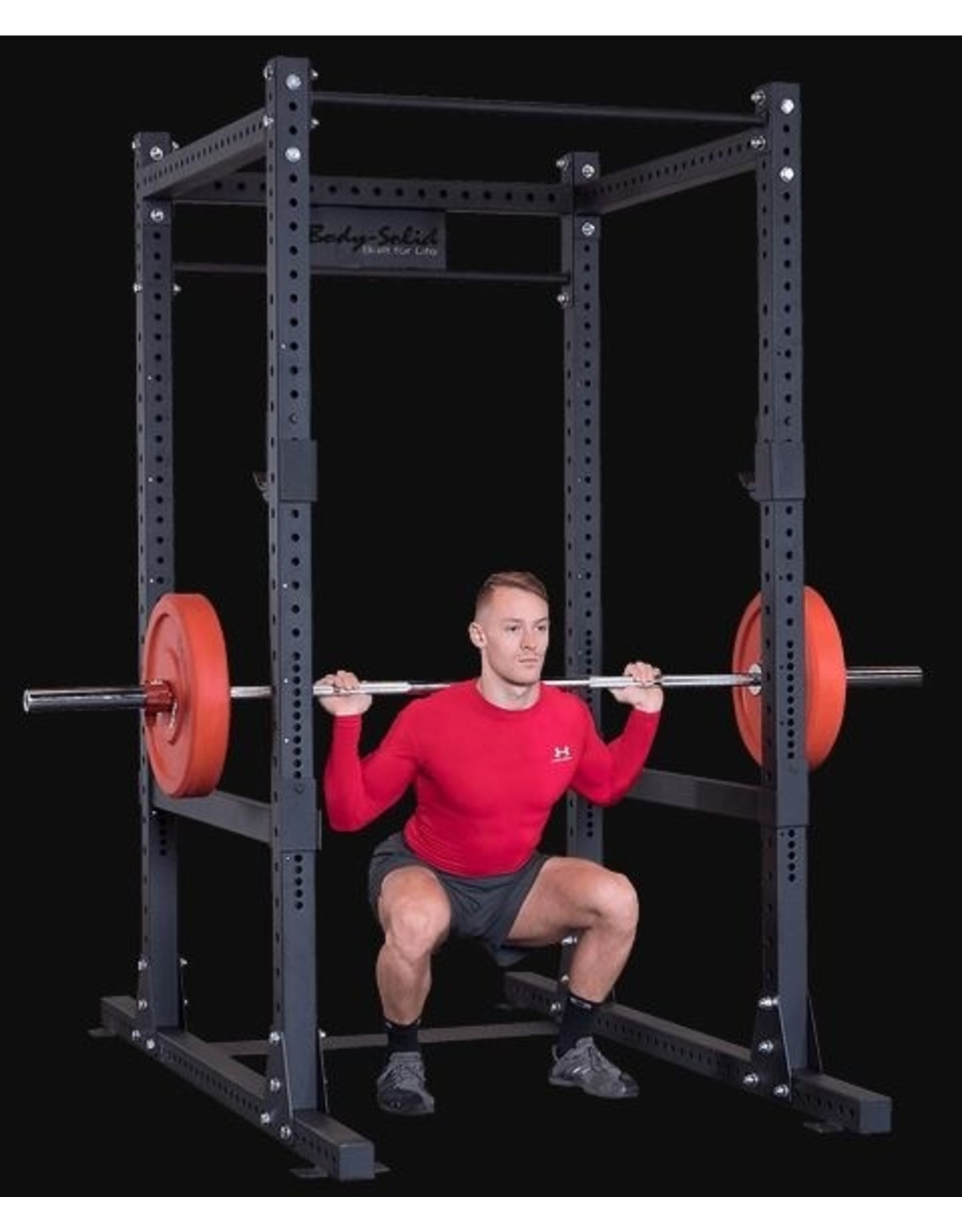 Body solid Bodysolid Full Commercial Power Rack Uitgebreide Basis KSPR1000BACK