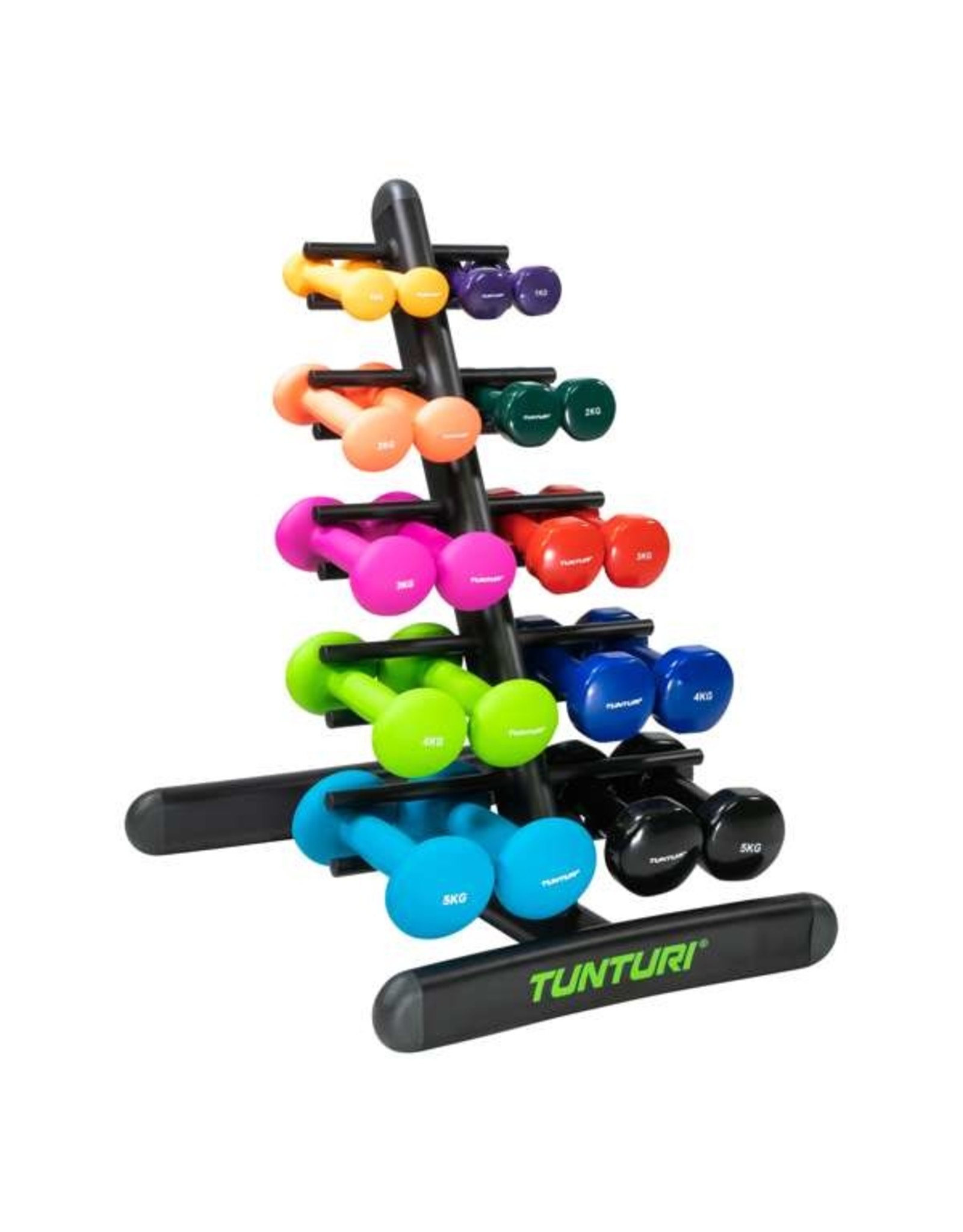 Tunturi Tunturi Neoprene/Vinyl Dumbbell Rack - 10 Pairs