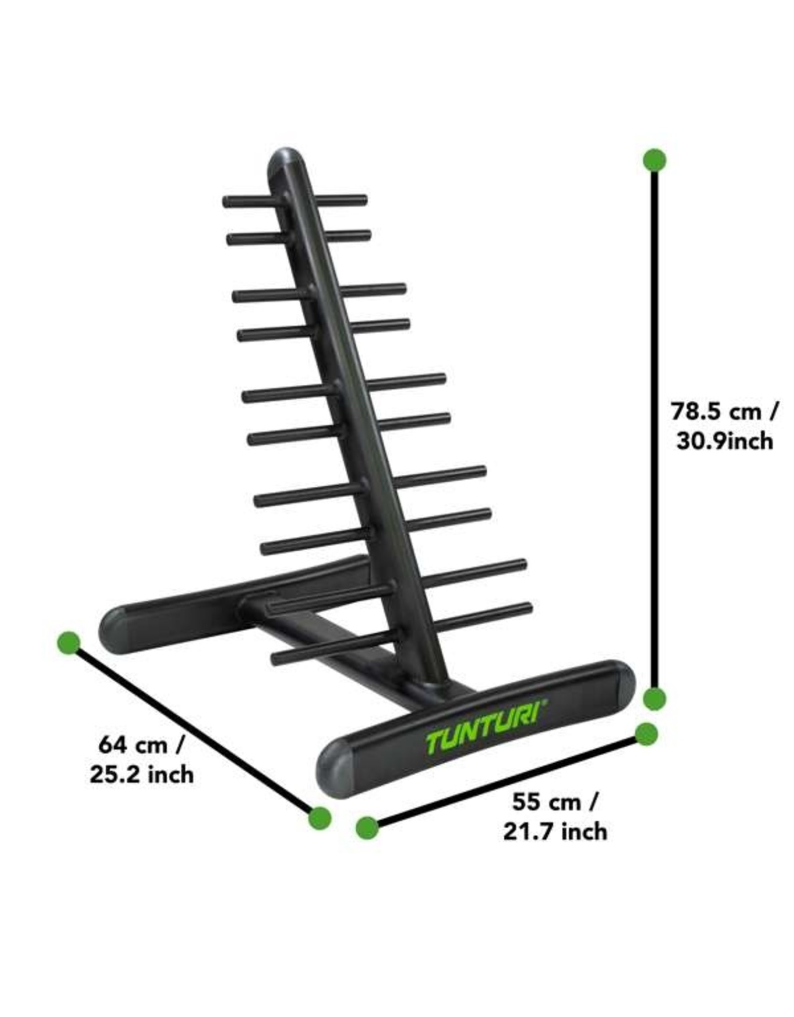 Tunturi Tunturi Neoprene/Vinyl Dumbbell Rack - 10 Pairs