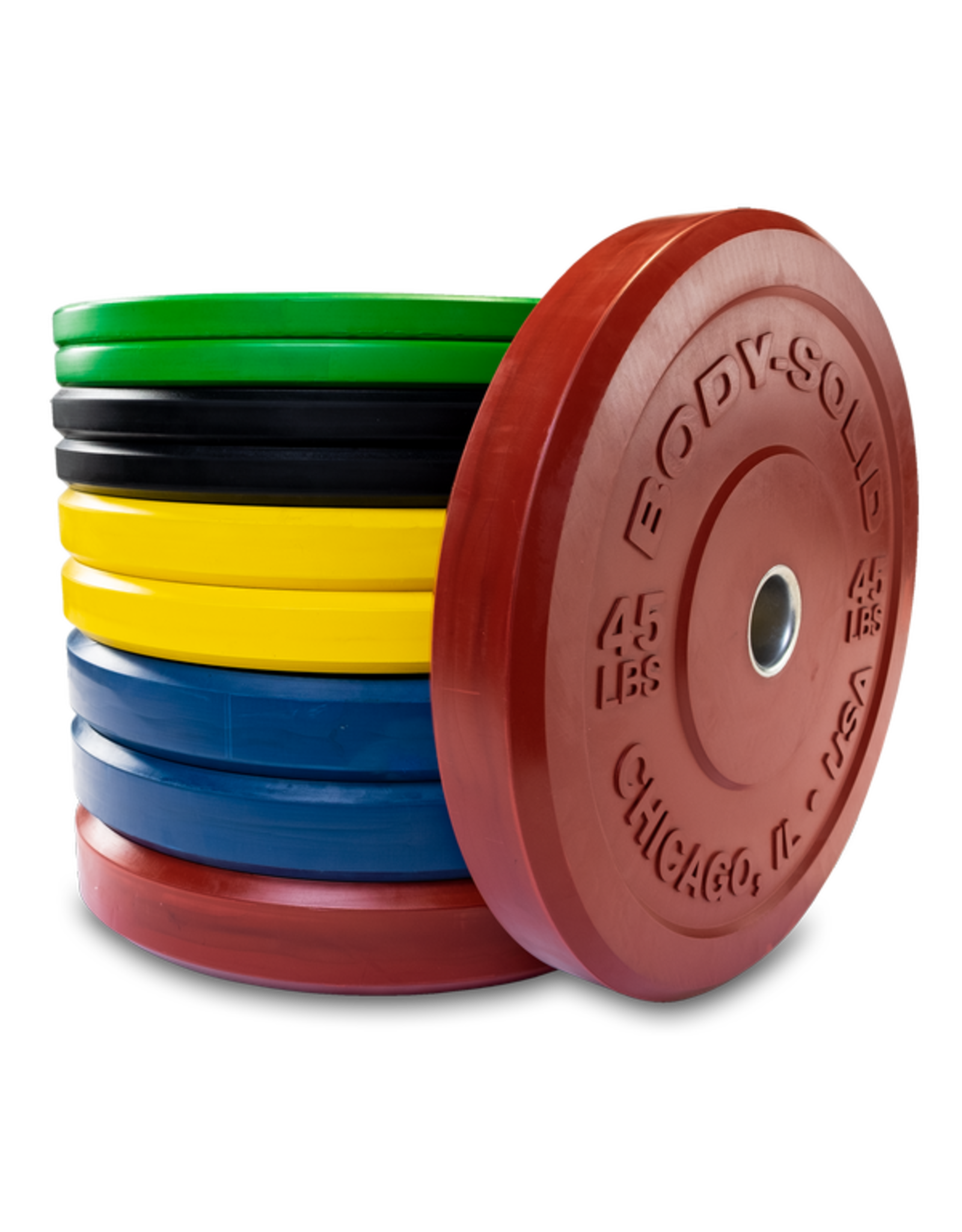 Body-Solid Chicago Extreme Gekleurde Olympische Bumper Plates