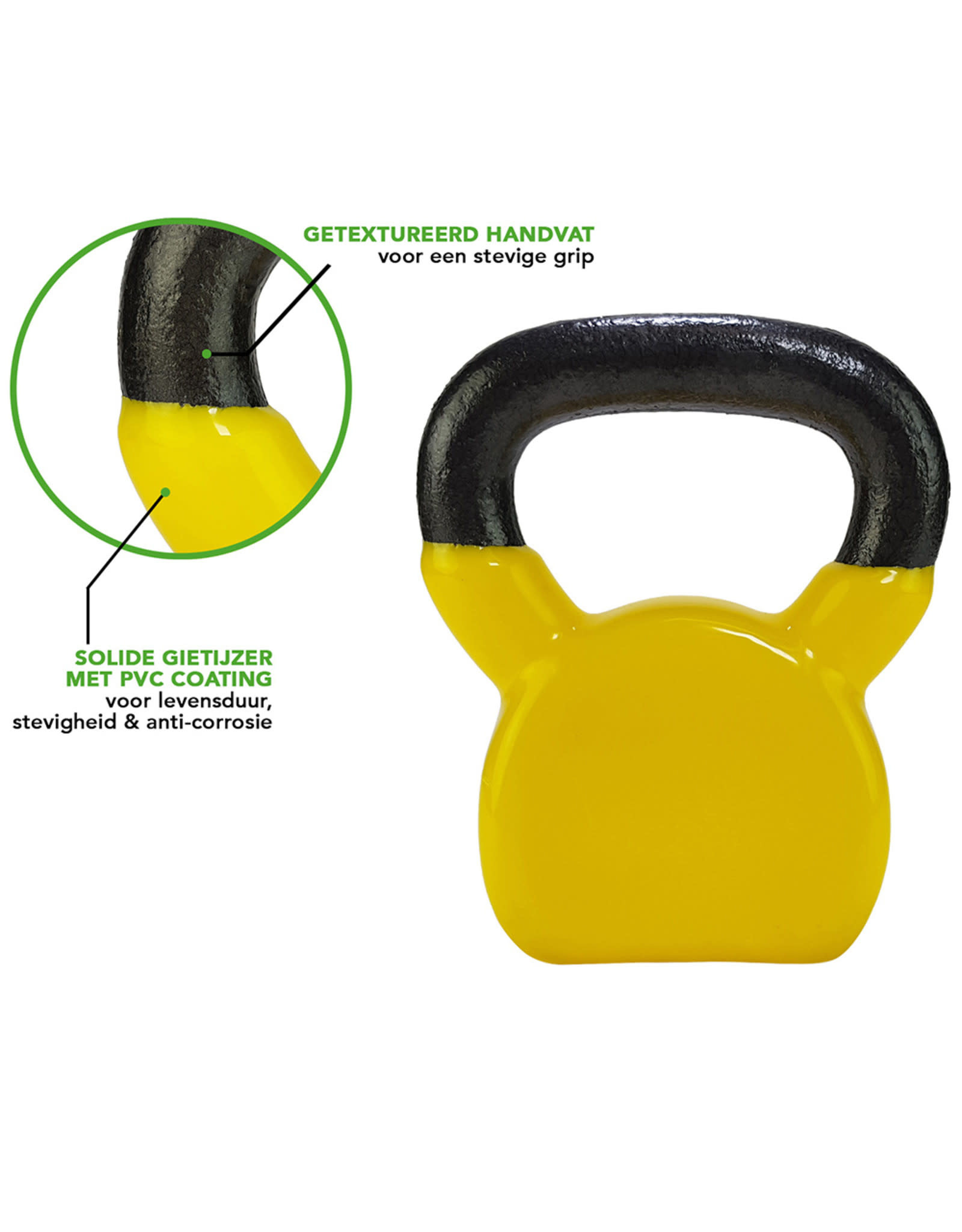 Tunturi Vinyl Kettlebell 4 - 16 kg