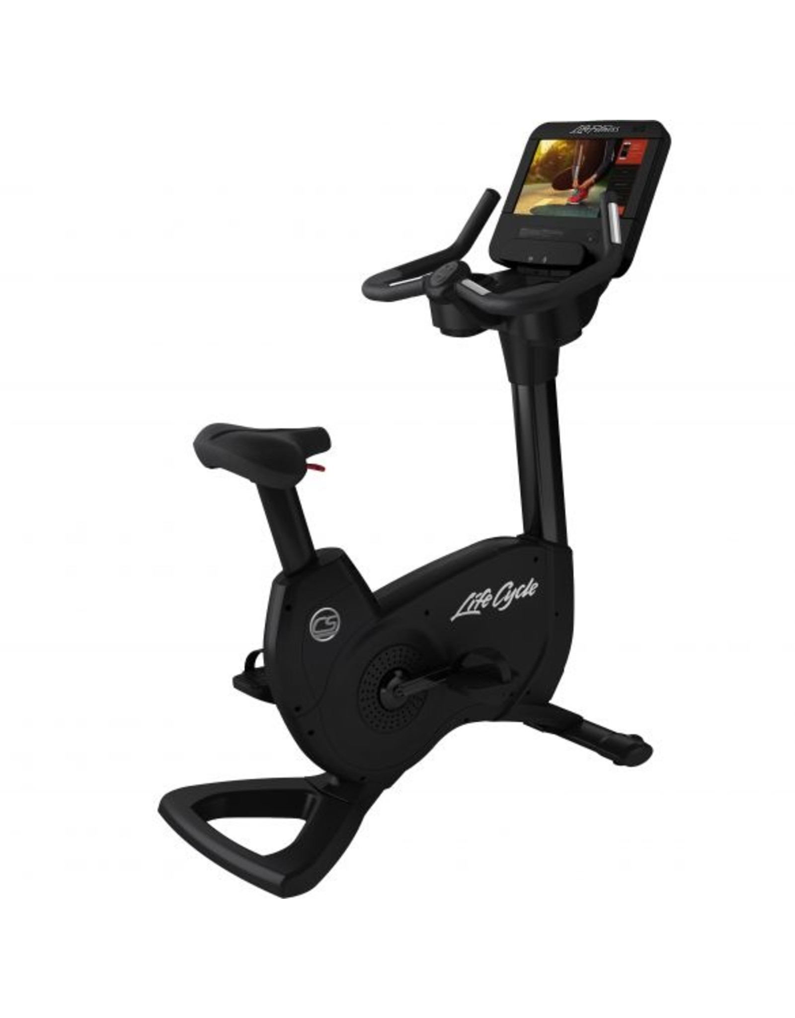 Life Fitness Life Fitness Platinum Club Series Lifecycle upright bike met Discover SE3HD Console in Black Onyx