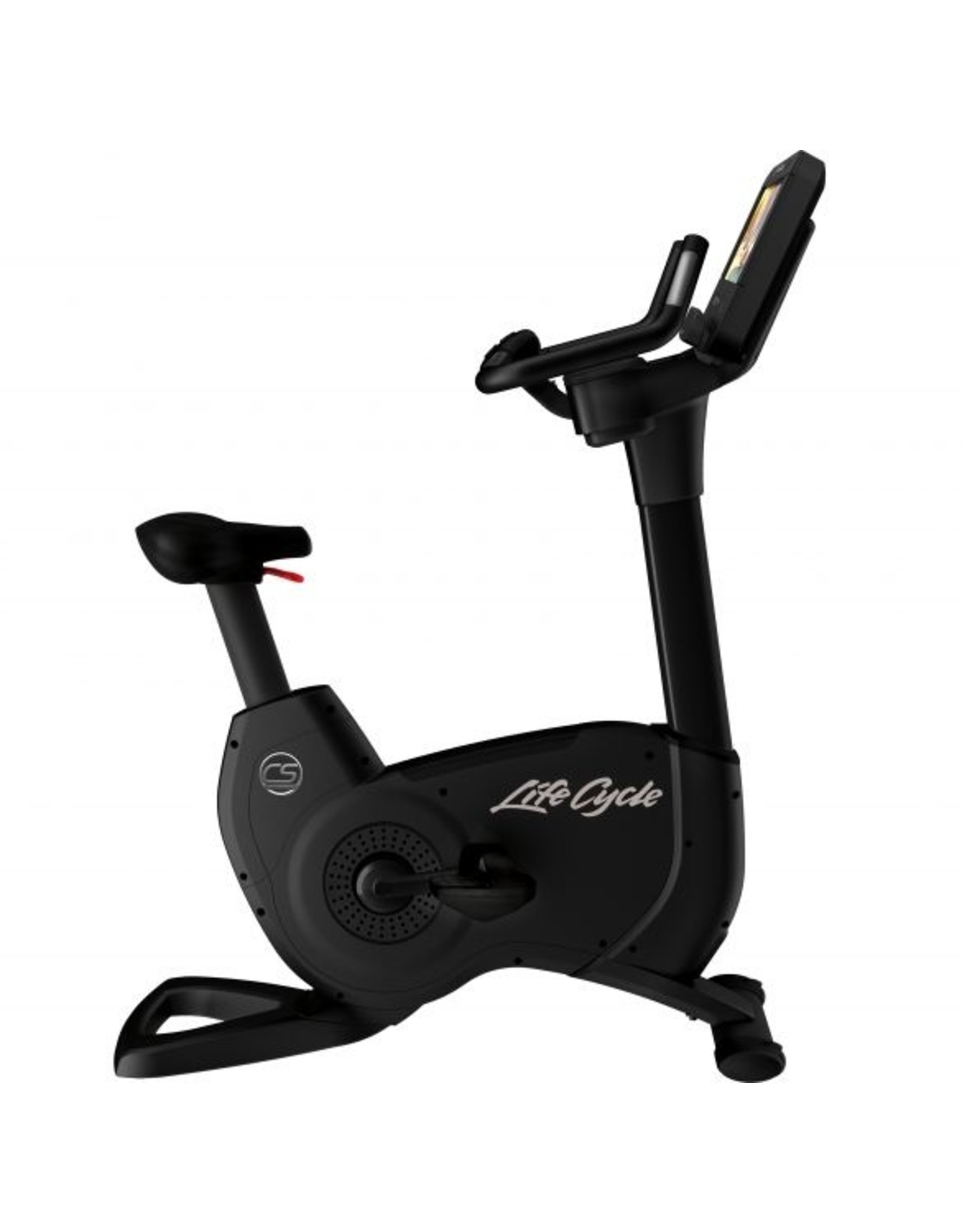 Life Fitness Life Fitness Platinum Club Series Lifecycle upright bike met Discover SE3HD Console in Black Onyx
