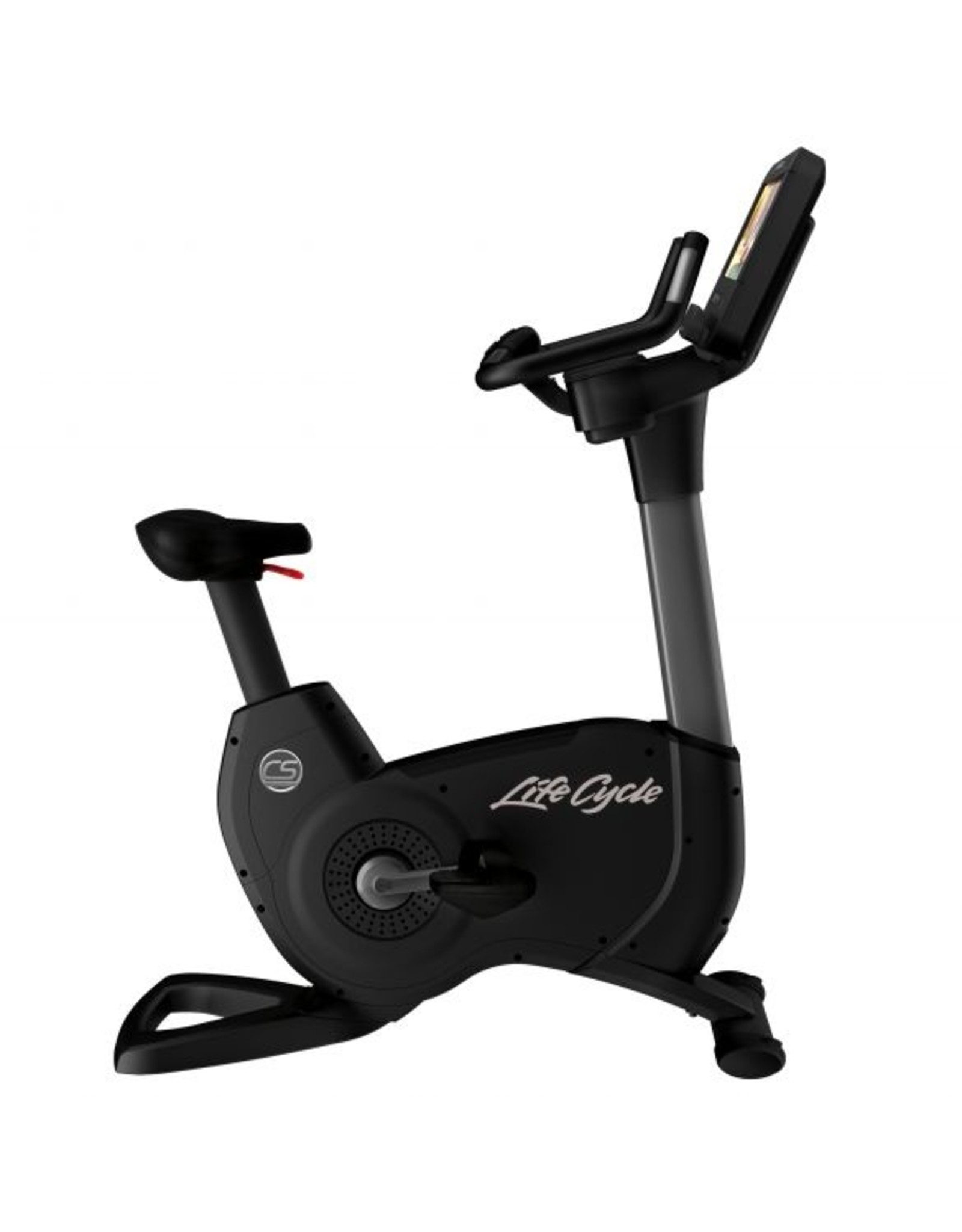 Life Fitness Life Fitness Platinum Club Series Lifecycle upright bike met Discover SE3HD Console in Titanium Storm