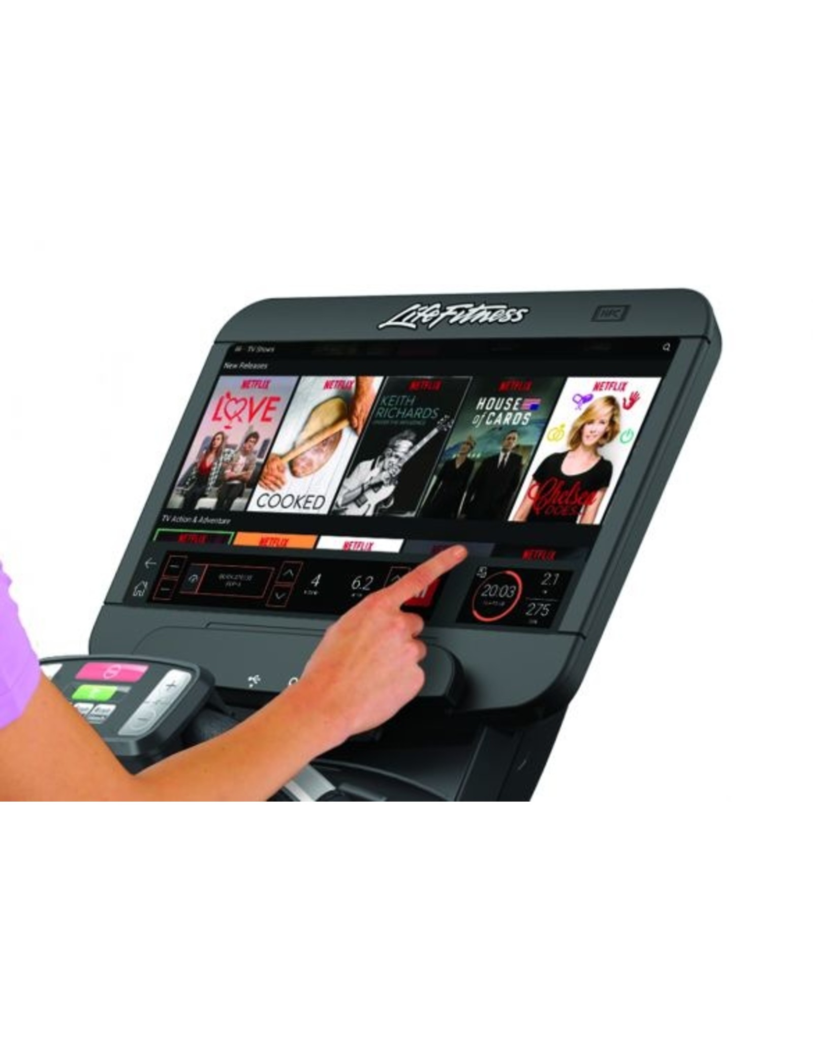 Life Fitness Life Fitness Platinum Club Series Loopband met Discover SE3HD Console in Arctic Silver