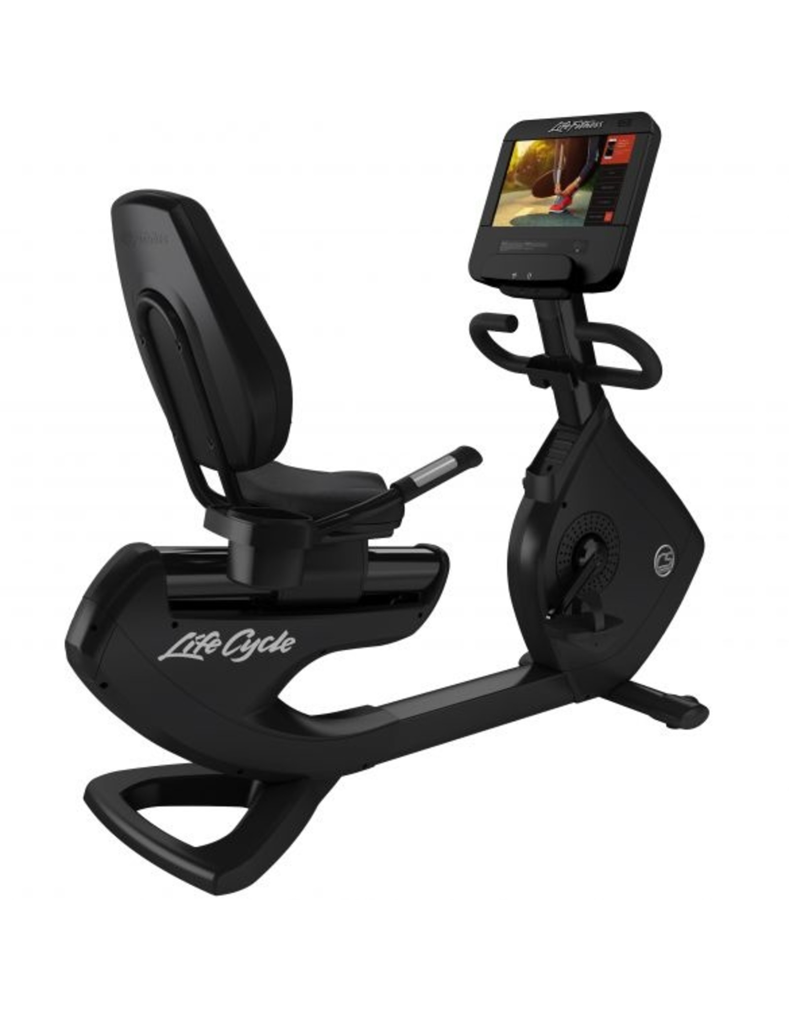 Life Fitness Life Fitness Platinum Club Series Lifecycle recumbent bike met Discover SE3HD Console in Black Onyx