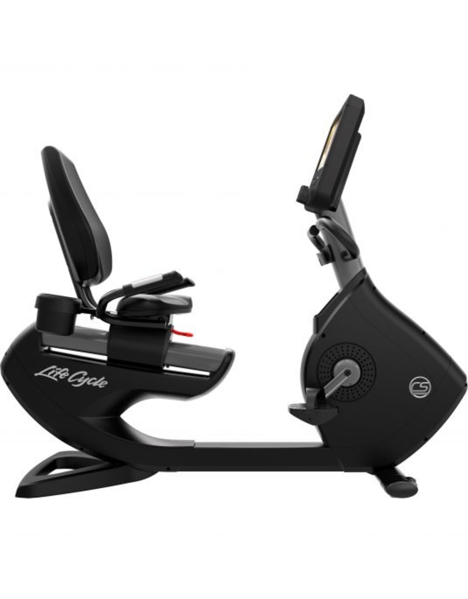 Life Fitness Life Fitness Platinum Club Series Lifecycle recumbent bike met Discover SE3HD Console in Titanium Storm