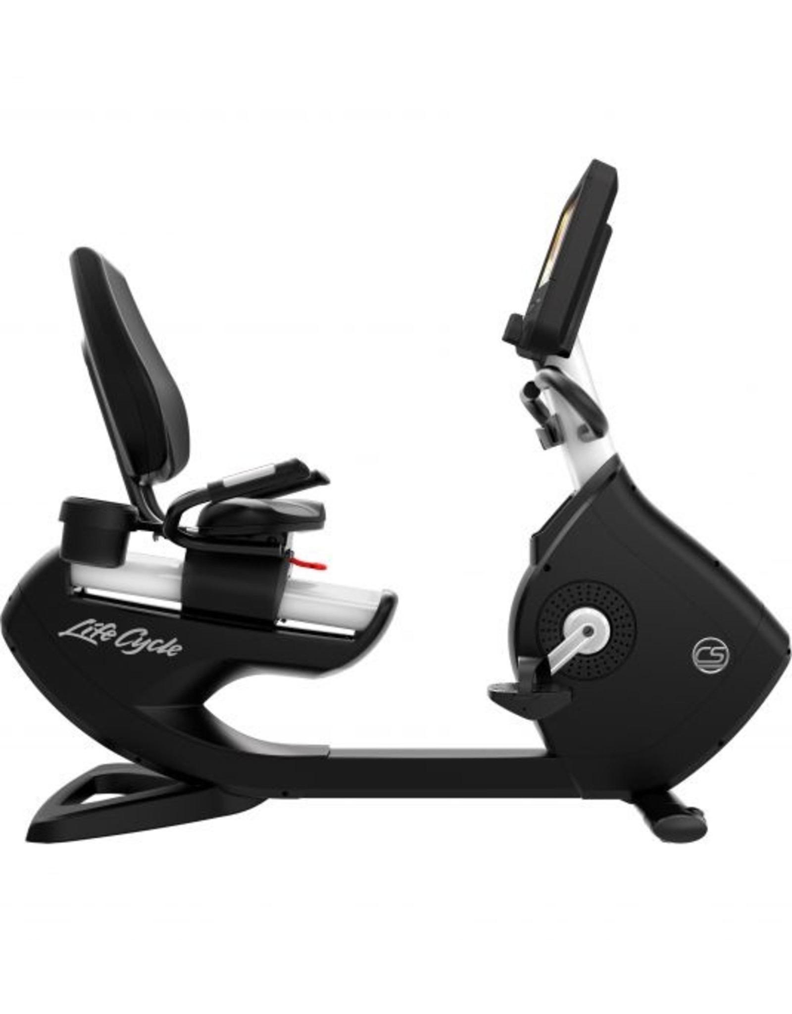 Life Fitness Life Fitness Platinum Club Series Lifecycle recumbent bike met Discover SE3HD Console in Diamond White