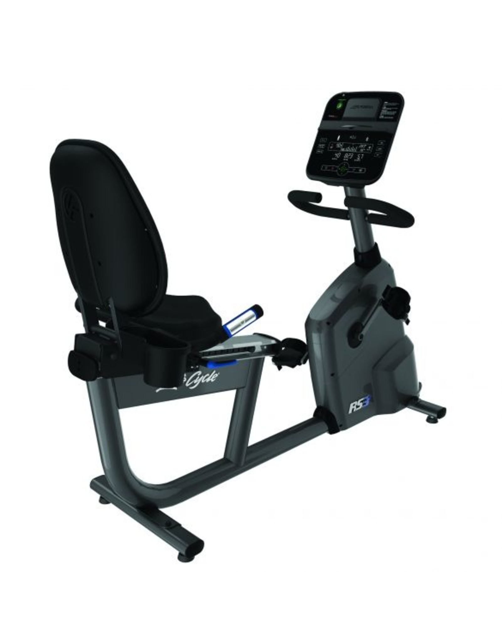 Life Fitness RS3 Lifecycle recumbent bike met Track Connect Console