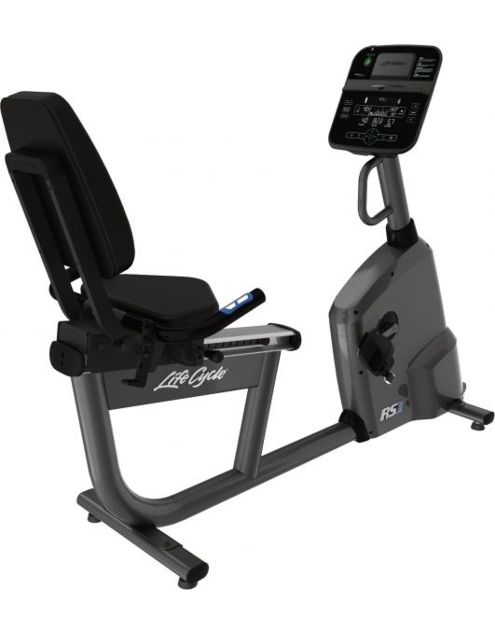 Life Fitness RS1 Lifecycle recumbent bike met Track Connect Console