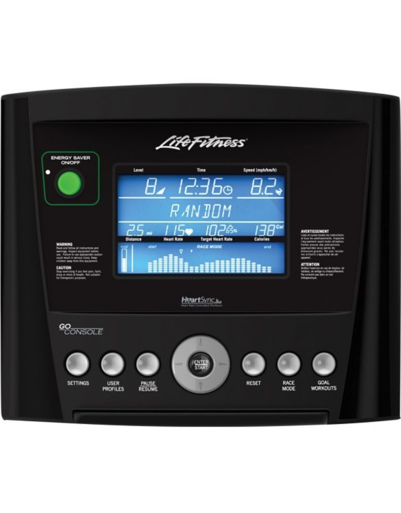 Life Fitness RS1 Lifecycle recumbent bike met Go Console