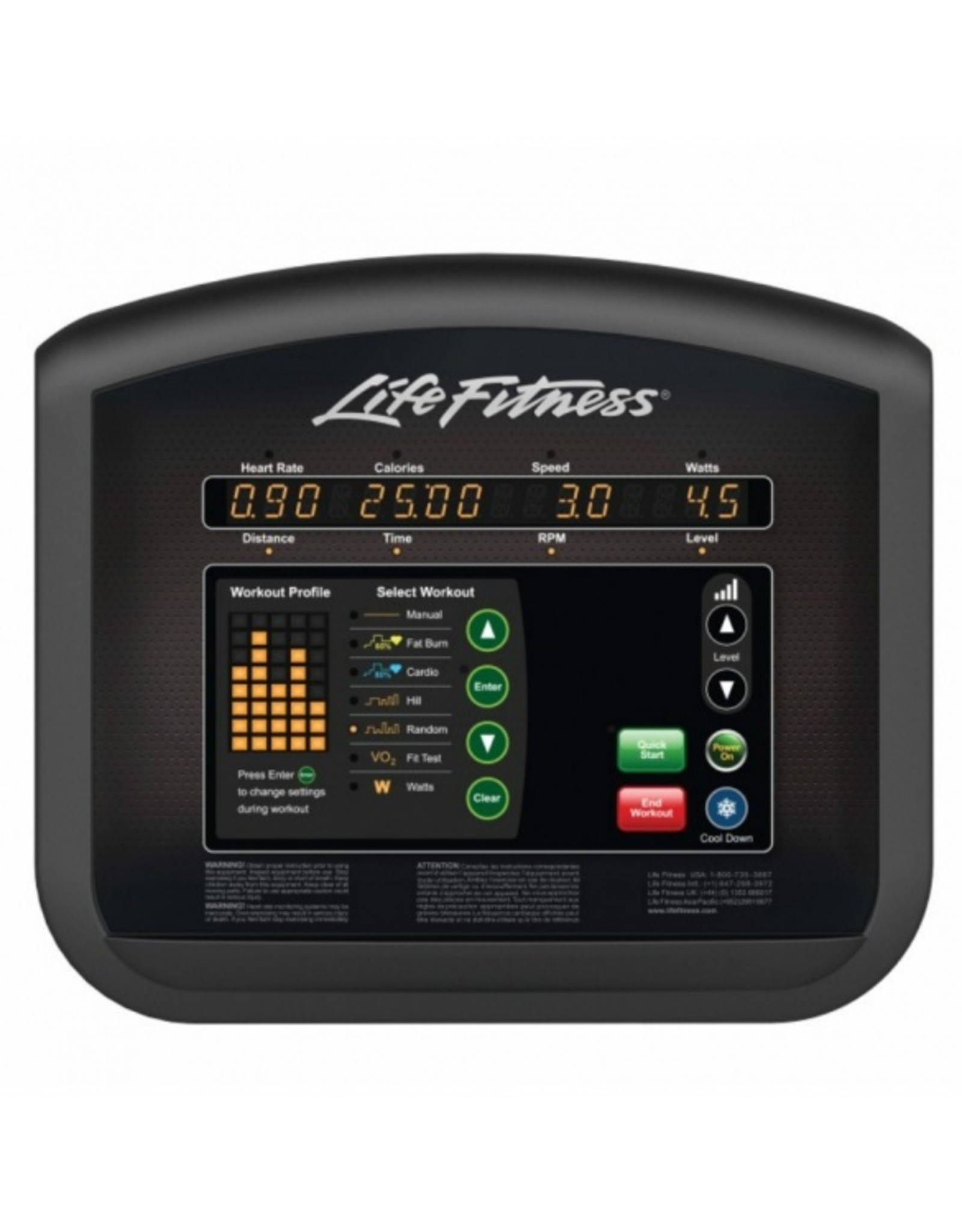 Life Fitness Activity series cross trainer with LED console-dut