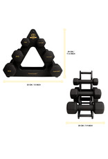 Tunturi Neoprene Dumbbell set 3 pairs + stand