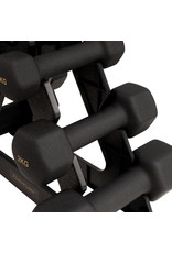 Tunturi Neoprene Dumbbell set 3 pairs + stand