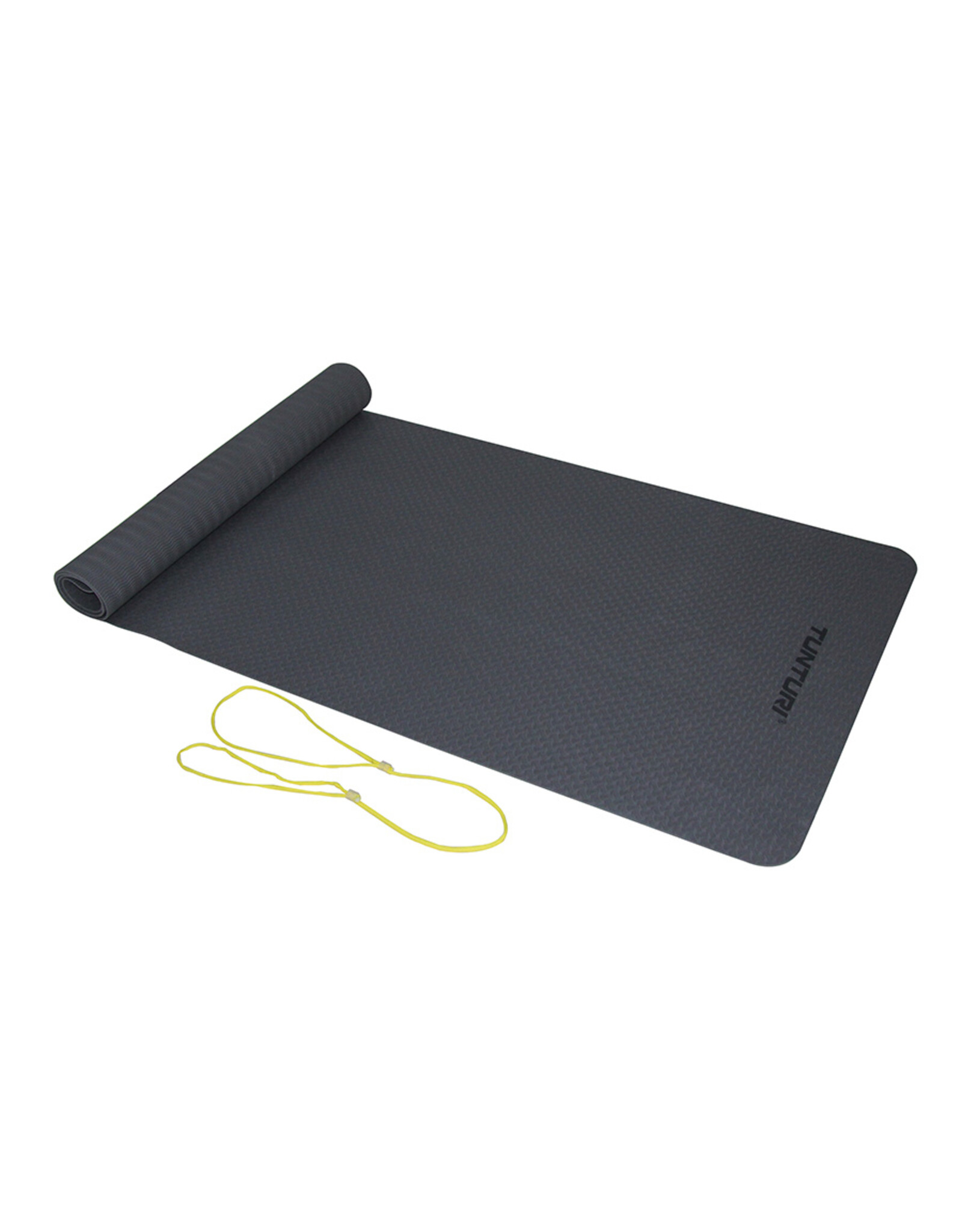 Tunturi Tunturi TPE Yogamat 3mm Anthracite, Yellow cord