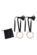 Tunturi Tunturi Gym Rings Wood, Dia 23cm, 28mm, Incl Belt 3,8cm*4,6m