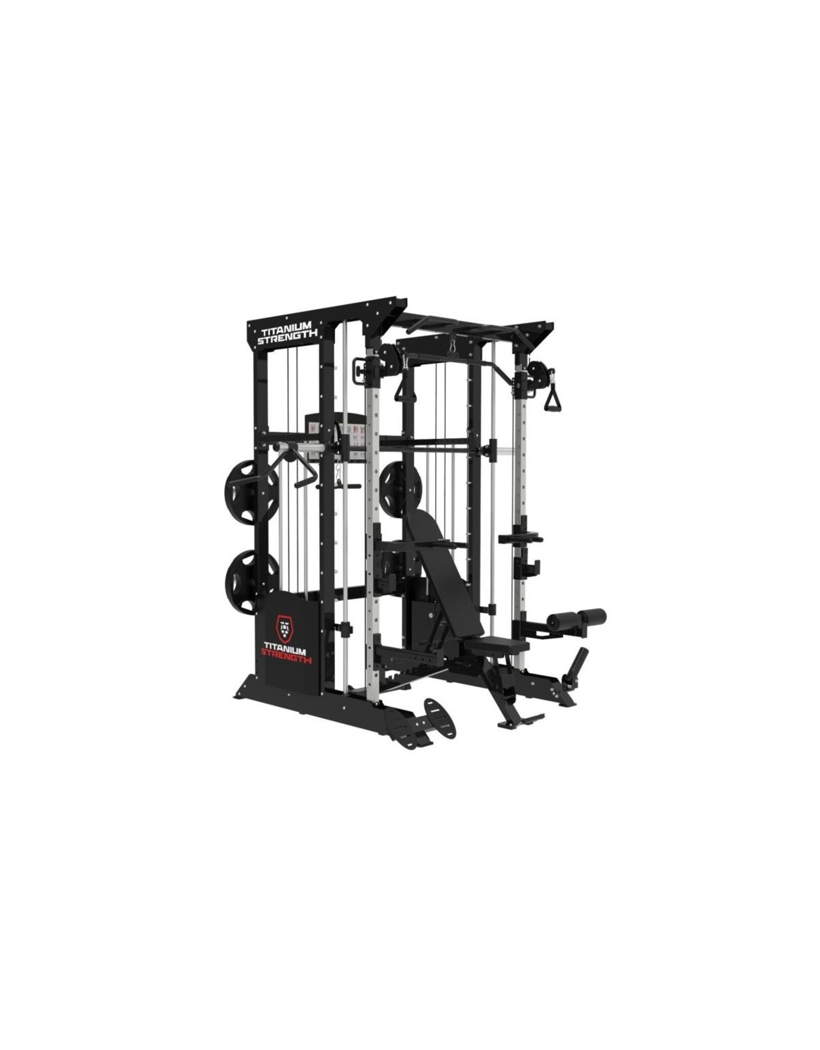 Titanium strenght Titanium Strength Black Series B200 V2 Smith-Machine | Multipower | Rack + Katrollen