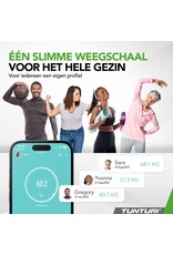 Tunturi Smart Scale | Weegschaal | Bluetooth | incl. lichaamsanalyse & hartslagmeter