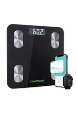 Tunturi Smart Scale | Weegschaal | Bluetooth | incl. lichaamsanalyse & hartslagmeter