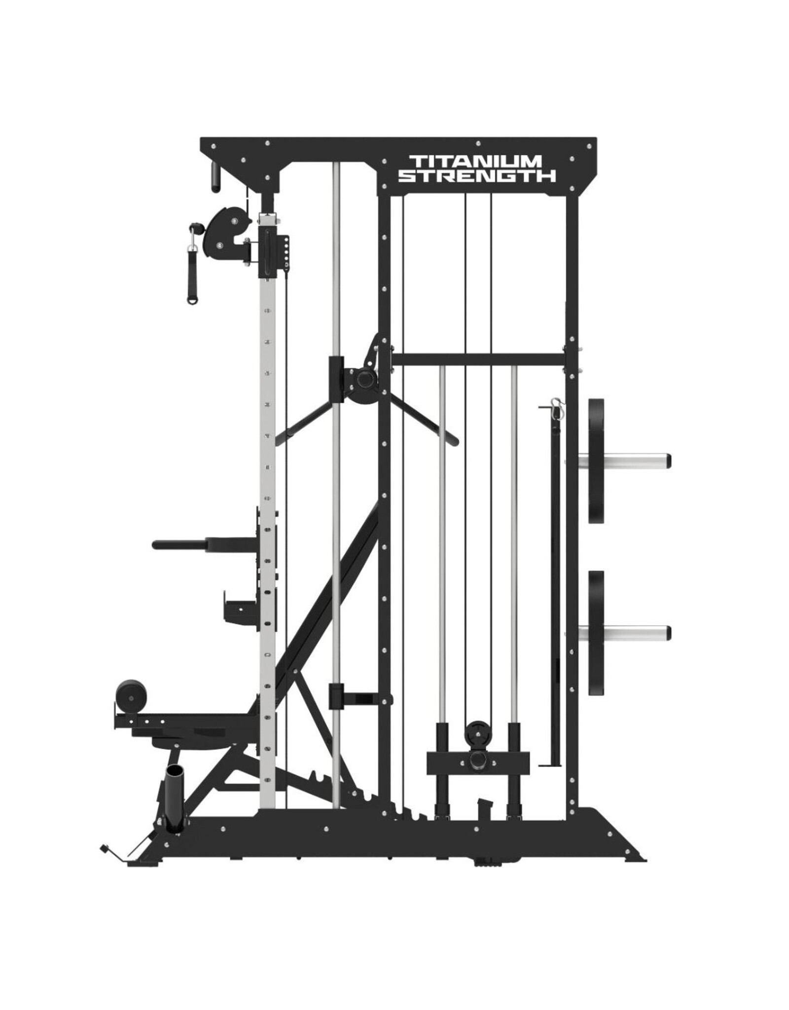 Titanium strenght Titanium Strength Black Series B100 V2 Smith Machine, Multipower, rack + pulleys