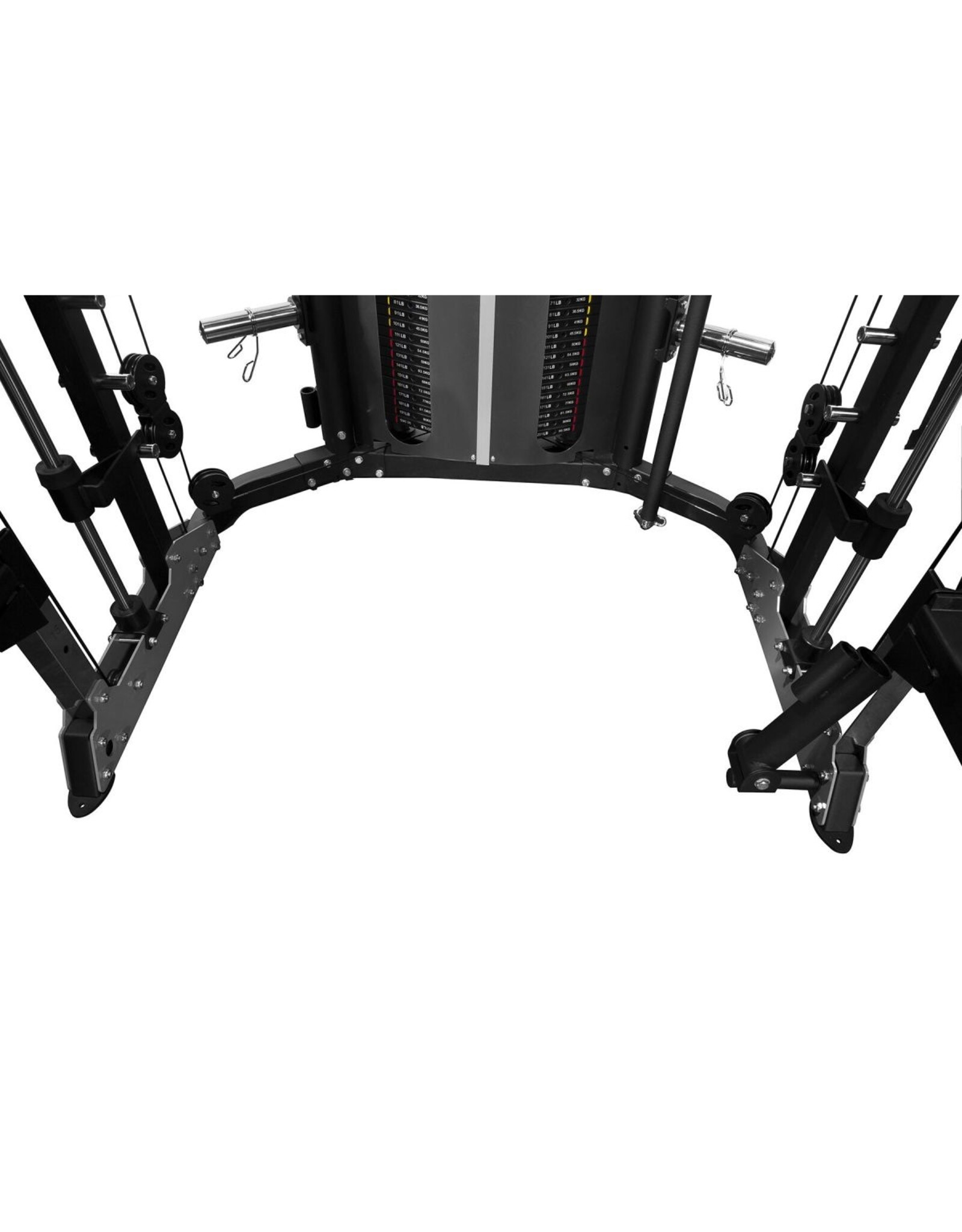 Titanium strenght Force USA G12 ALL-IN-ONE Trainer | Dubbele Katrol 90,5 KG| Smith Machine | Multipower Rack | Leg Press