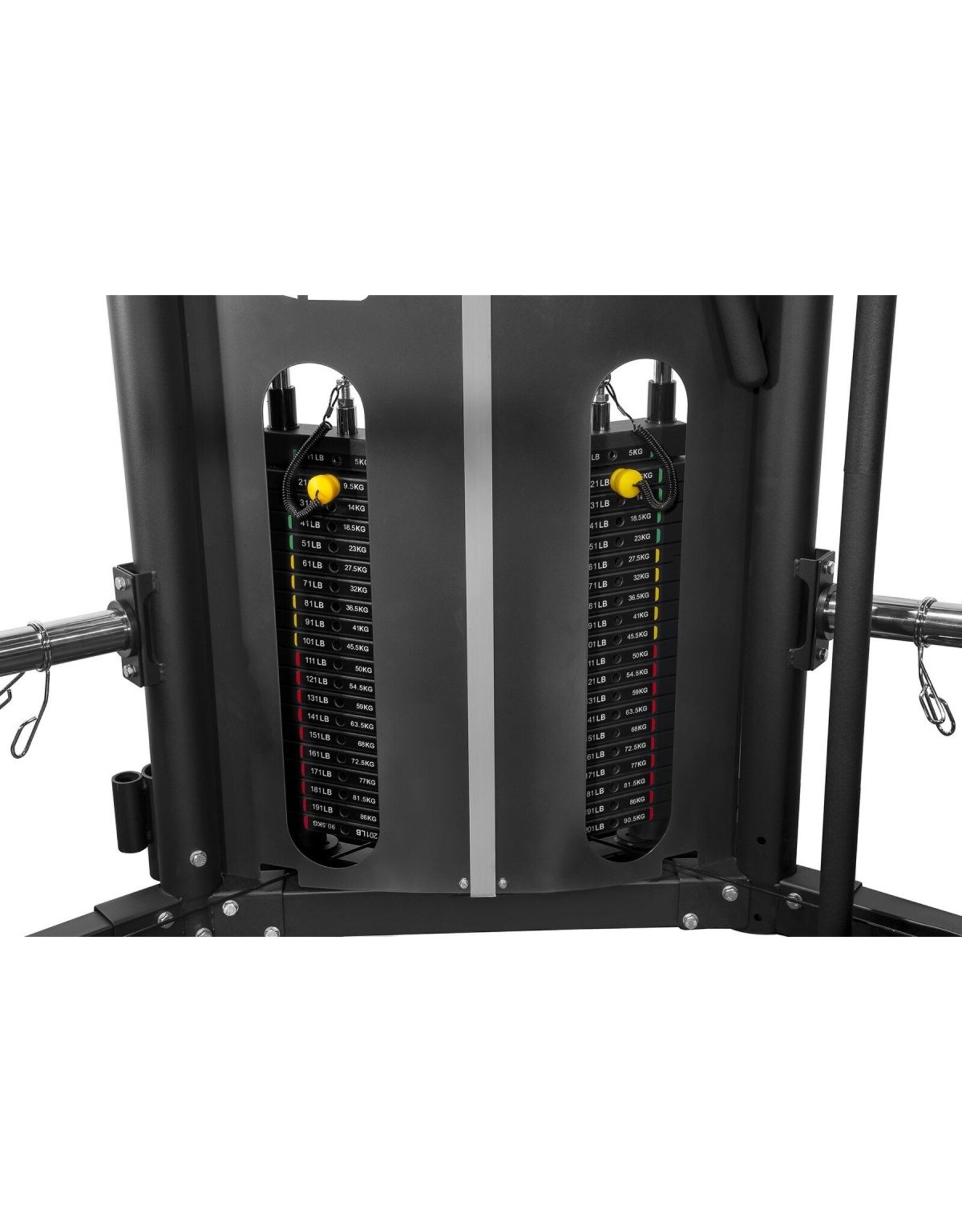 Titanium strenght Force USA G12 ALL-IN-ONE Trainer | Dubbele Katrol 90,5 KG| Smith Machine | Multipower Rack | Leg Press