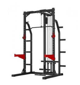 Titanium strenght Titanium Strength Evolution Heavy Duty Half Rack Met Hoge En Lage Katrolbevestiging