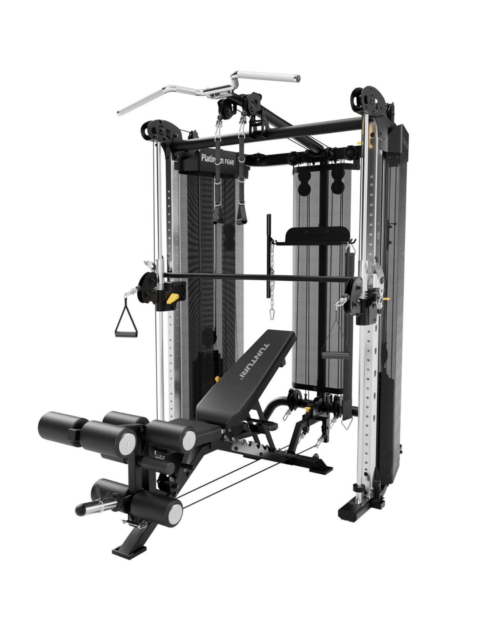 Tunturi Tunturi Platinum FG60 Functional Gym l Complete set l Inclusief FG60 Utility Bench + Connector set