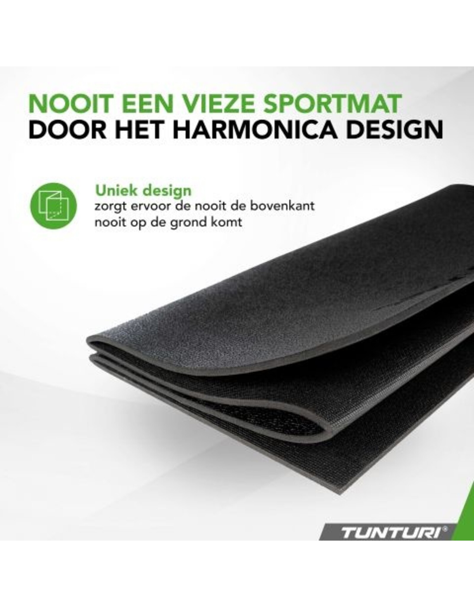 Tunturi Tunturi Outdoor Fitnessmat l zwart l 120 x 61 x 0.6 cm