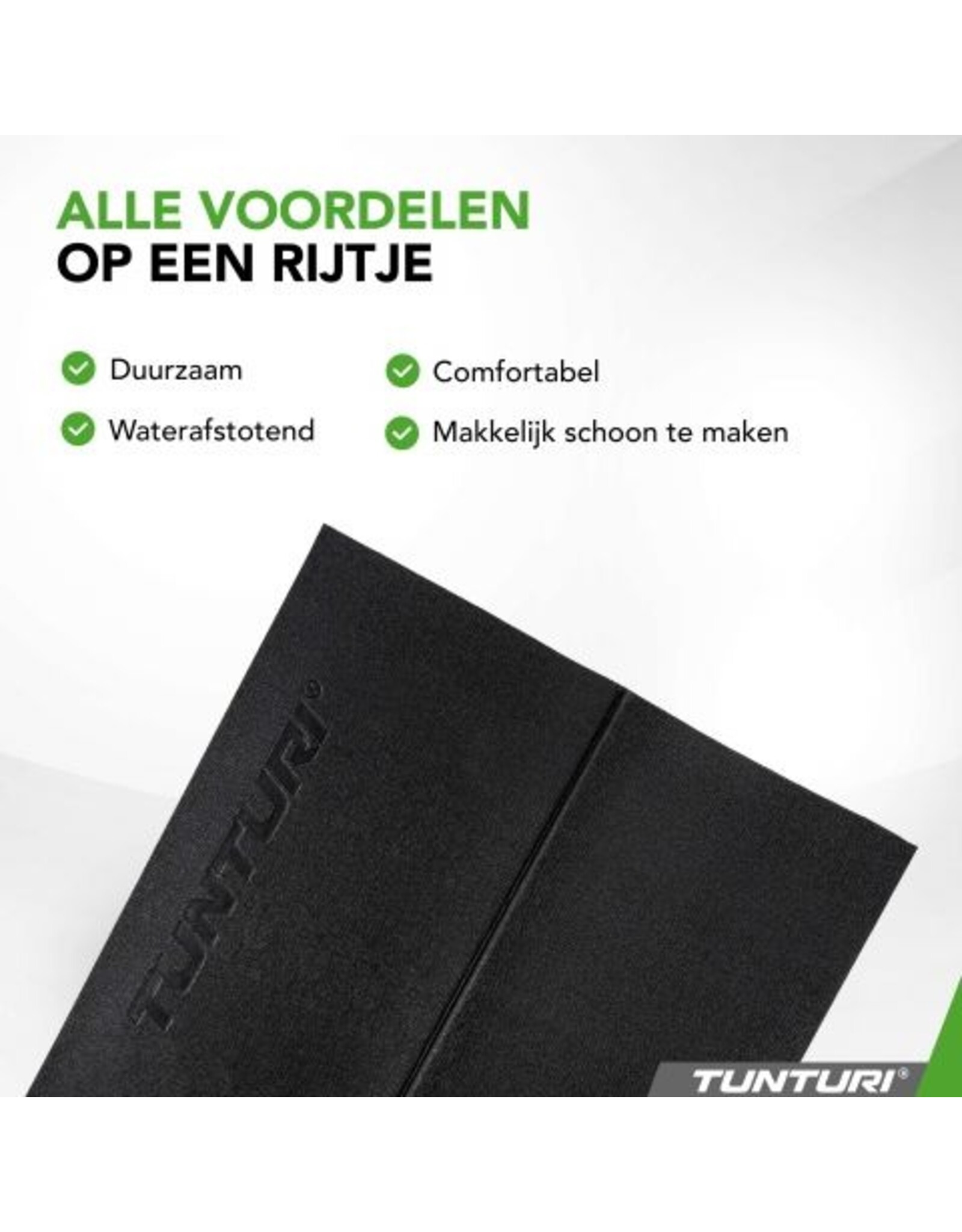 Tunturi Tunturi Outdoor Fitnessmat l zwart l 120 x 61 x 0.6 cm