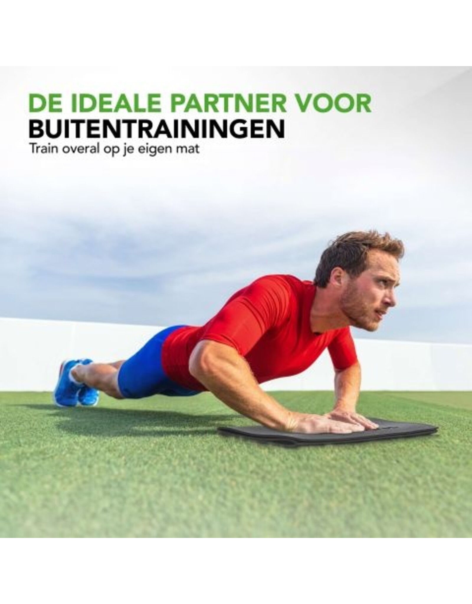 Tunturi Tunturi Outdoor Fitnessmat l zwart l 120 x 61 x 0.6 cm