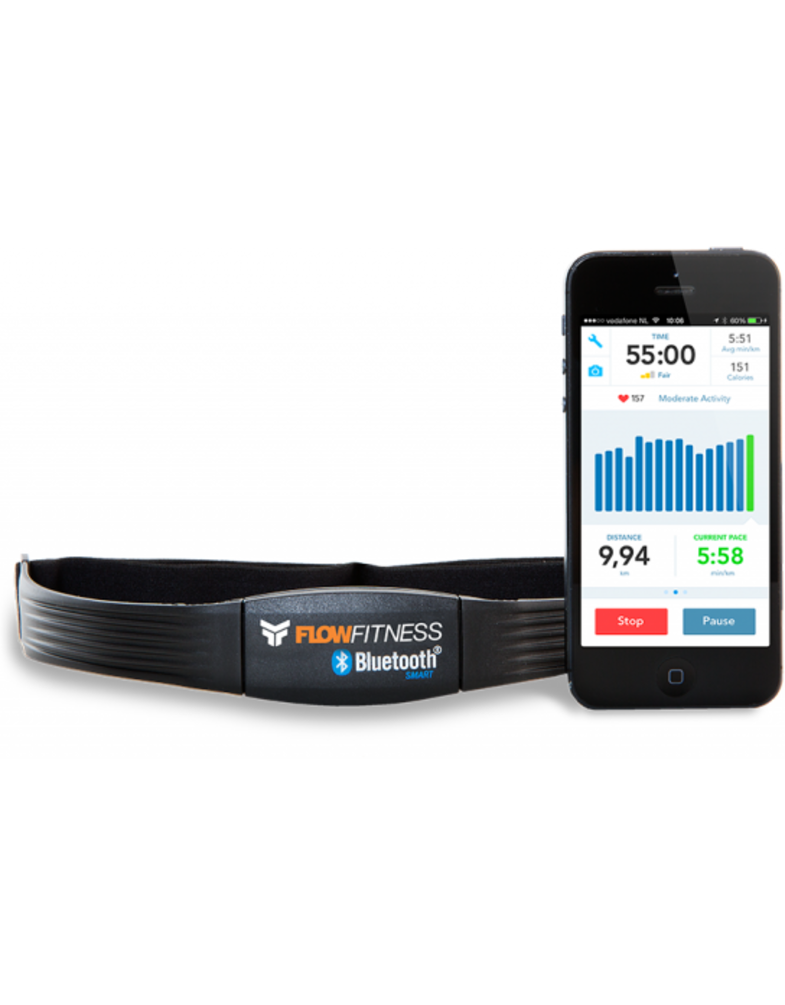Flow Fitness Flow Fitness Hartslagband | 5kHz Borstband