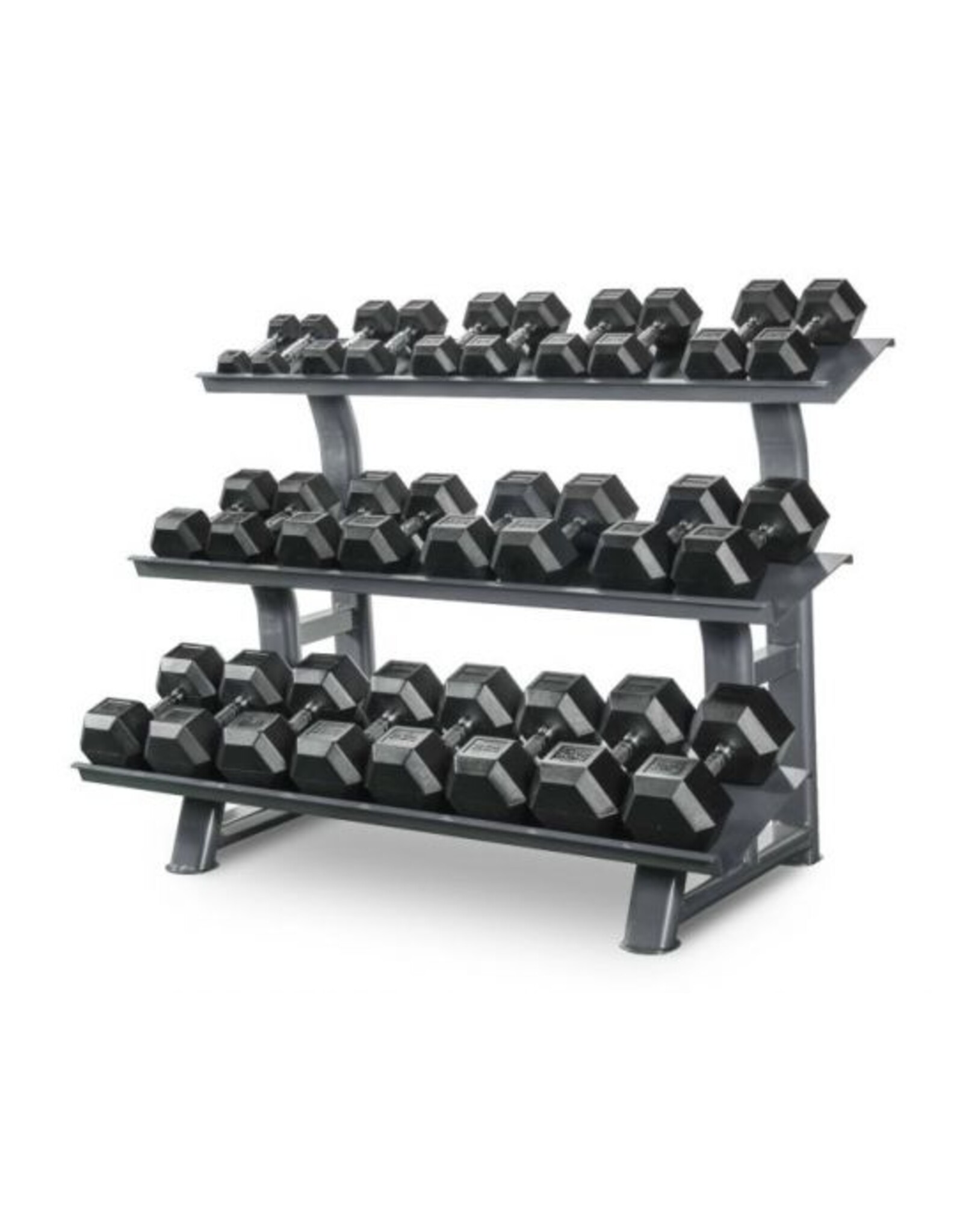 Titanium strenght Titanium Strength TH30 | zeshoekige Dumbells | 2- 30Kg + Rek