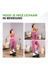 Tunturi Tunturi Stepper - Stepper Fitness - Traploper - Aerobic Step - Fitness - Incl display en Weerstandsbanden - Zwart