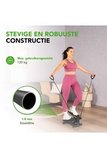Tunturi Tunturi Stepper - Stepper Fitness - Traploper - Aerobic Step - Fitness - Incl display en Weerstandsbanden - Zwart