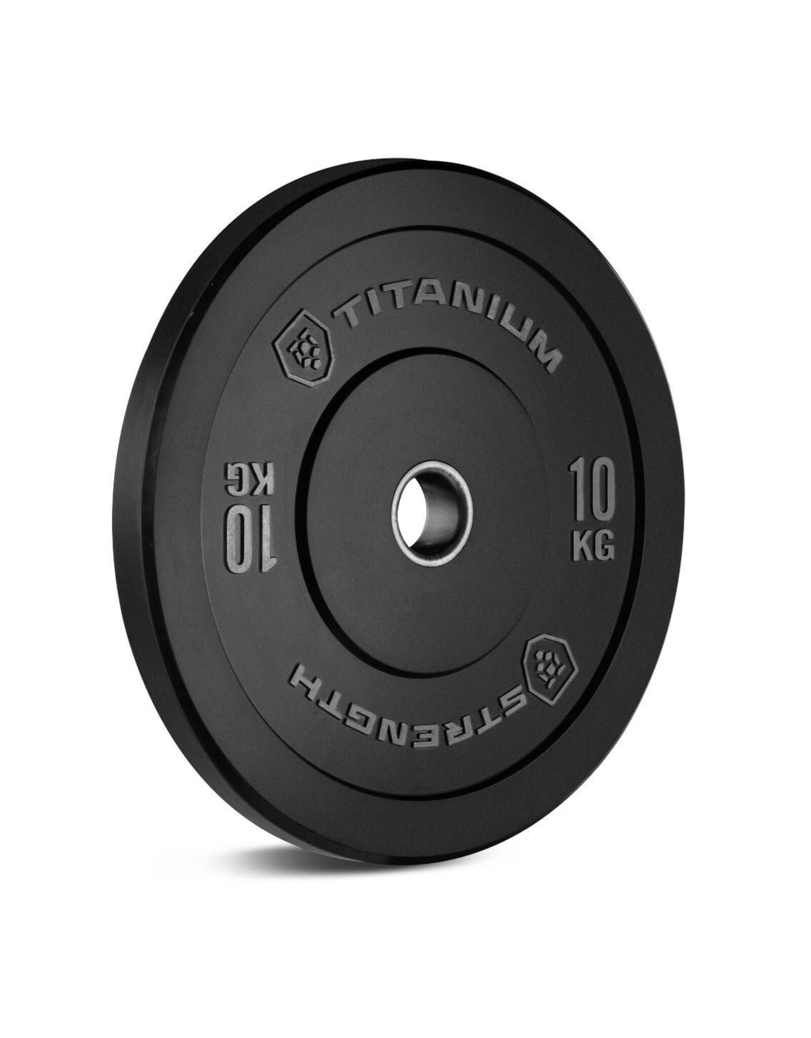 Titanium strenght Olympische schijf Bumper Zwart 10 KG BP1