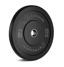 Titanium strenght Olympische schijf Bumper Zwart 10 KG BP1