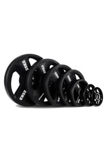 Titanium strenght Premium Olympische Rubber Gecoate Schijven met 3 Tri-Grip Handvatten 2,5