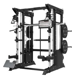 Titanium strenght Multipower - Smith-machine, Multipower, Rack + Katrollen + 200 kg Gewichtplaten inbegrepen B200 V3