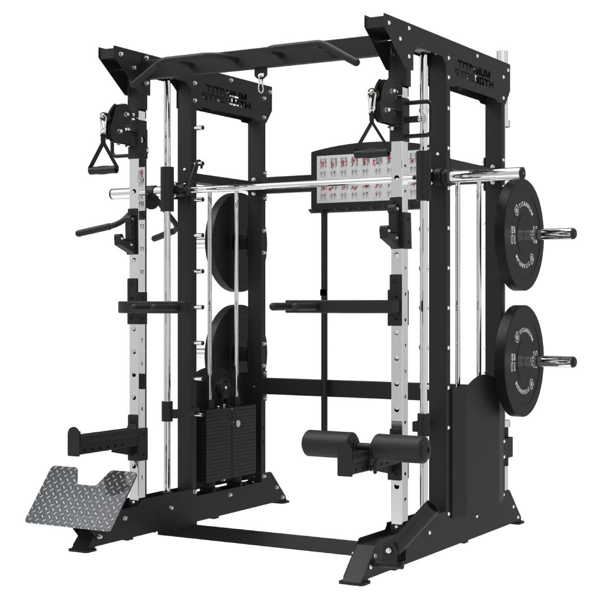 Multipower - Smith-machine, Multipower, Rack + Katrollen + 200 kg ...