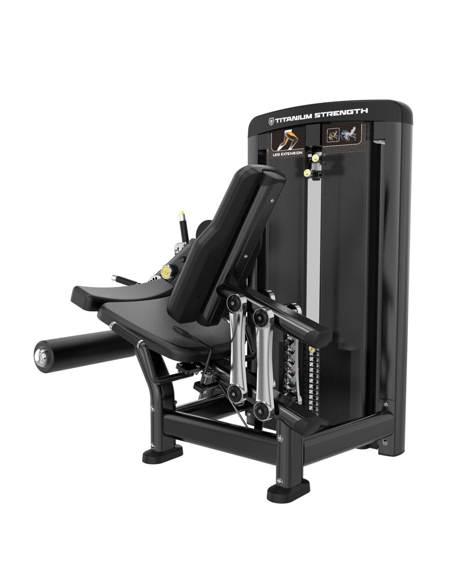 Titanium strenght Selectorized Dubbel Beenverlenging en Zittende Beenkrul Premium Elite Series