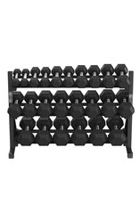 Tunturi Tunturi Platinum Hexa Rubber Dumbbell Rack - Dumbbell rek - Zwart